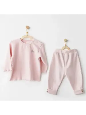 Andywawa AC26218 Casual 2li Takım Pink