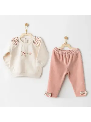 Andywawa Ac26236 Little Leopard 2li Takım Ecru Pink