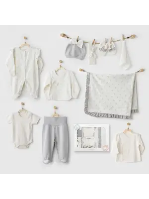Omarı Baby Bow Bliss 10lu Ekru Hastane Çıkışı Seti