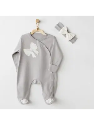 Andywawa AC26254 Baby Bow Bliss Tulum Takım Grey