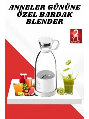 Anneler Gününe Özel Hediye Bardak Blender Paslanmaz Çelik Bıçaklı