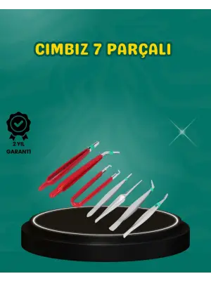 Antistatik 7’li Hassas Cımbız Takımı Manyetik Olmayan Uçlu