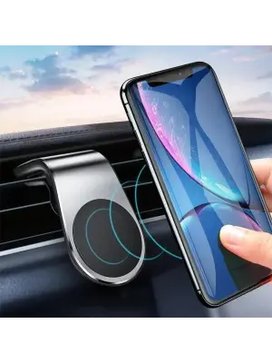 Araba Klimasına Takılan Mandallı Mıknatıslı Telefon Tutucu