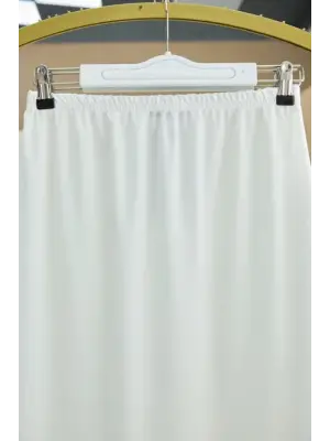 Araboy Jupon Astar Etek -Beyaz