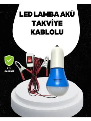 Araç Akü Bağlantılı 12v Led Ampul Pratik Işık Çözümü