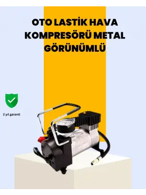 Araç Çakmak Girişli Metal Hava Kompresörü 10a Güçlü Motor
