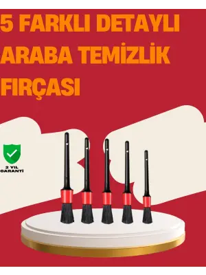 Araç İçi Detaylı Temizlik Seti-araba Jant Ve İç Yüzey Temizlik Fırçaları