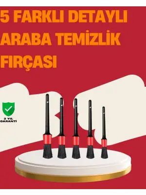 Araç İçi Detaylı Temizlik Seti-araba Jant Ve İç Yüzey Temizlik Fırçaları