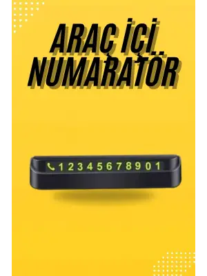 Araç Park Numaratörü Tüm Araçlara Uyumlu Araba Numaralık