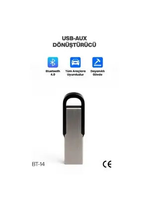 Araç Teyp Bluetooth Çevirici Usb Dönüştürücü