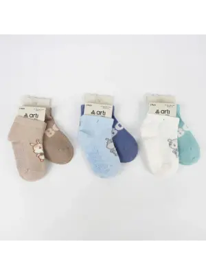 Aristo 2 Li Abs Erkek Bebek Patik Çorap K20406 Asorti