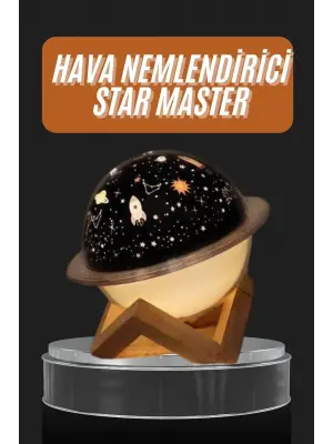 Aromaterapi Hava Nemlendirici Gece Lambası Uzay Model Satürn Oda Kokusu