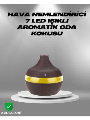 Aromaterapi Uyumlu 300 Ml Led Işıklı Oda Kokusu Difüzörü