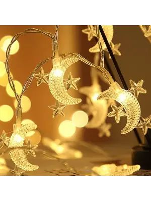 Ay Yıldız Tasarımlı 20 Led Usb Aydınlatma