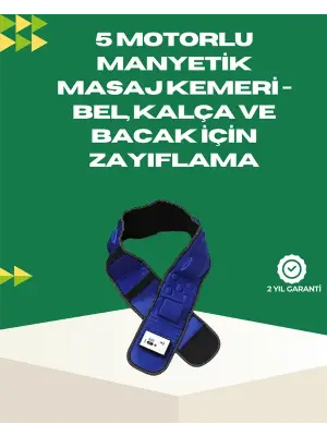Ayarlanabilir Hız Ve Titreşim Modlarına Sahip Manyetik Masaj Ve Zayıflama Kemeri
