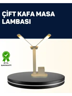 Ayarlanabilir Kısılabilir Led Masa Lambası | Entegre Kalemlik Ve Telefon Tutucu Özellikli