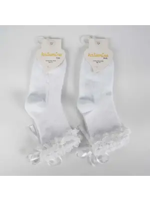 Ayçıl Aks. Kız Soket Çorap K22230 Beyaz