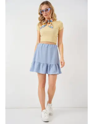 Ayrobin Mini Etek 8054 - Mavi