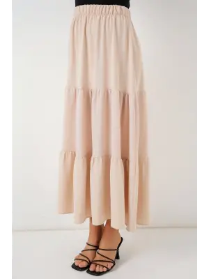 Ayrobin Uzun Etek   - Bej