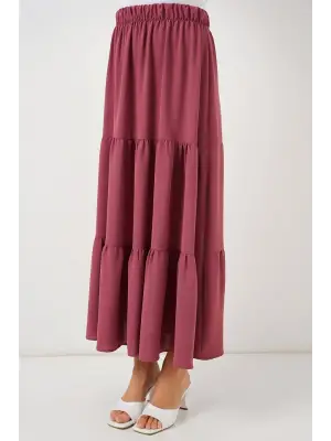 Ayrobin Uzun Etek   - Gül Kurusu