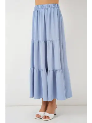 Ayrobin Uzun Etek 8048 - Mavi