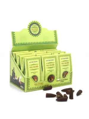 Ayurvedic Konik (geri Akış) Tütsü Nag Champa Aromalı
