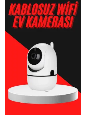 Baby Kamera Kablosuz 720p Beyaz 360 Derece Wifi Kamera Full Hd 1080p
