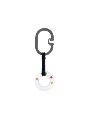 Omarı Çıngıraklı Gri Puset Halkası BabyJem