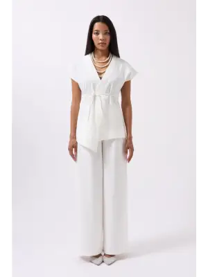 Omarı Rahat Kesim Bağcık Detaylı Yelek