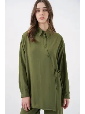 Şık Tunik Pantolon Takım Haki