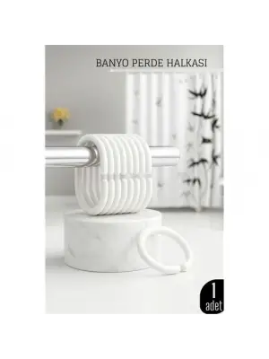 Banyo Perde Halkası   Dayanıklı, Kolay Takılan, Şık Tasarım
