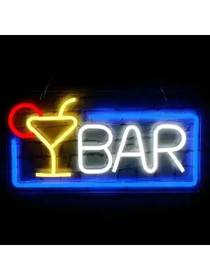 Bar Yazılı Neon Led Işık