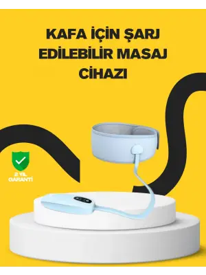 Baş Ve Şakak Masaj Aleti Isı Destekli Derin Rahatlama
