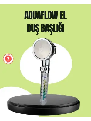 Basınçlı El Duşu Başlığı – Döner Pervaneli, Göz Kamaştıran Yağmur Etkisi