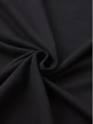 Baskılı Oversize Bisiklet Yaka T-shirt - Siyah