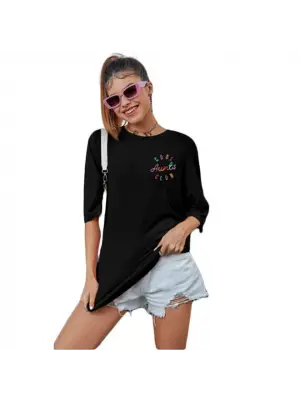 Baskılı T-shirt - Siyah