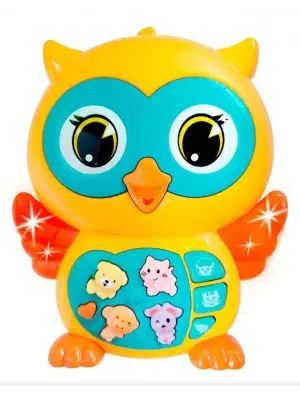 Baykuş Eğitici Bebek Piyanosu - Sarı