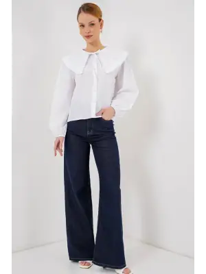 Bebe Yaka Gömlek 20314 - Beyaz