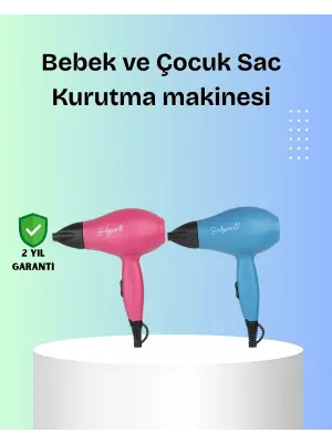 Bebek Dostu Mini Fön – Statik Elektrik Azaltıcı Anion Teknolojisi