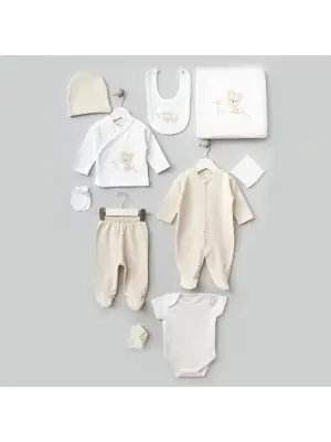 Bebitof Sevimli Kaplan 10 Parça Hastane Çıkışı 10095 Ekru