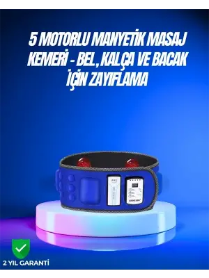 Bel, Kalça, Bacak Ve Karın Bölgesi İçin 5 Motorlu Titreşimli Masaj Cihazı