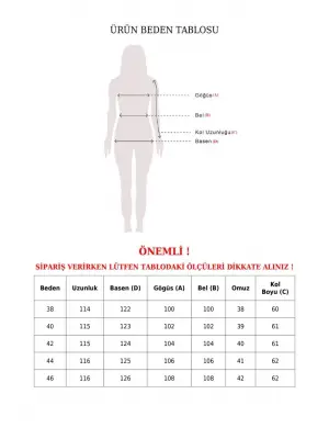 Belden Bağlamalı Top Düğmeli Kaşe Kaban    -Laci