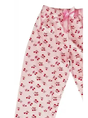 Beli Lastikli Mevsimlik Viskon Penye Pantolon Pembe