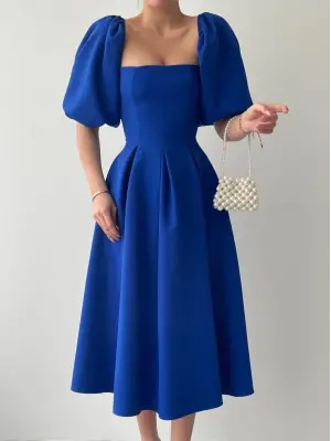 Benjamin Çan Etekli Midi Boy Elbise