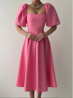 Benjamin Çan Etekli Midi Boy Elbise