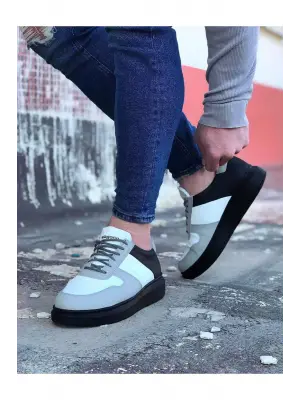 Omarı Beyaz Kömür Erkek Casual Ayakkabı