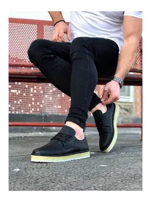 Omarı Siyah Erkek Ayakkabı - Şıklık ve Konforun Buluşması