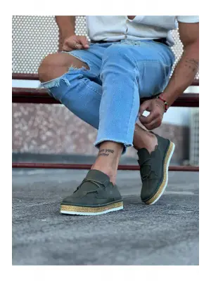 Omarı Şık Haki Erkek Casual Ayakkabı