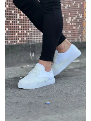 Omarı Beyaz Triko Erkek Casual Ayakkabı