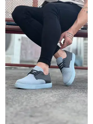 Omarı Gri Triko Erkek Casual Ayakkabı